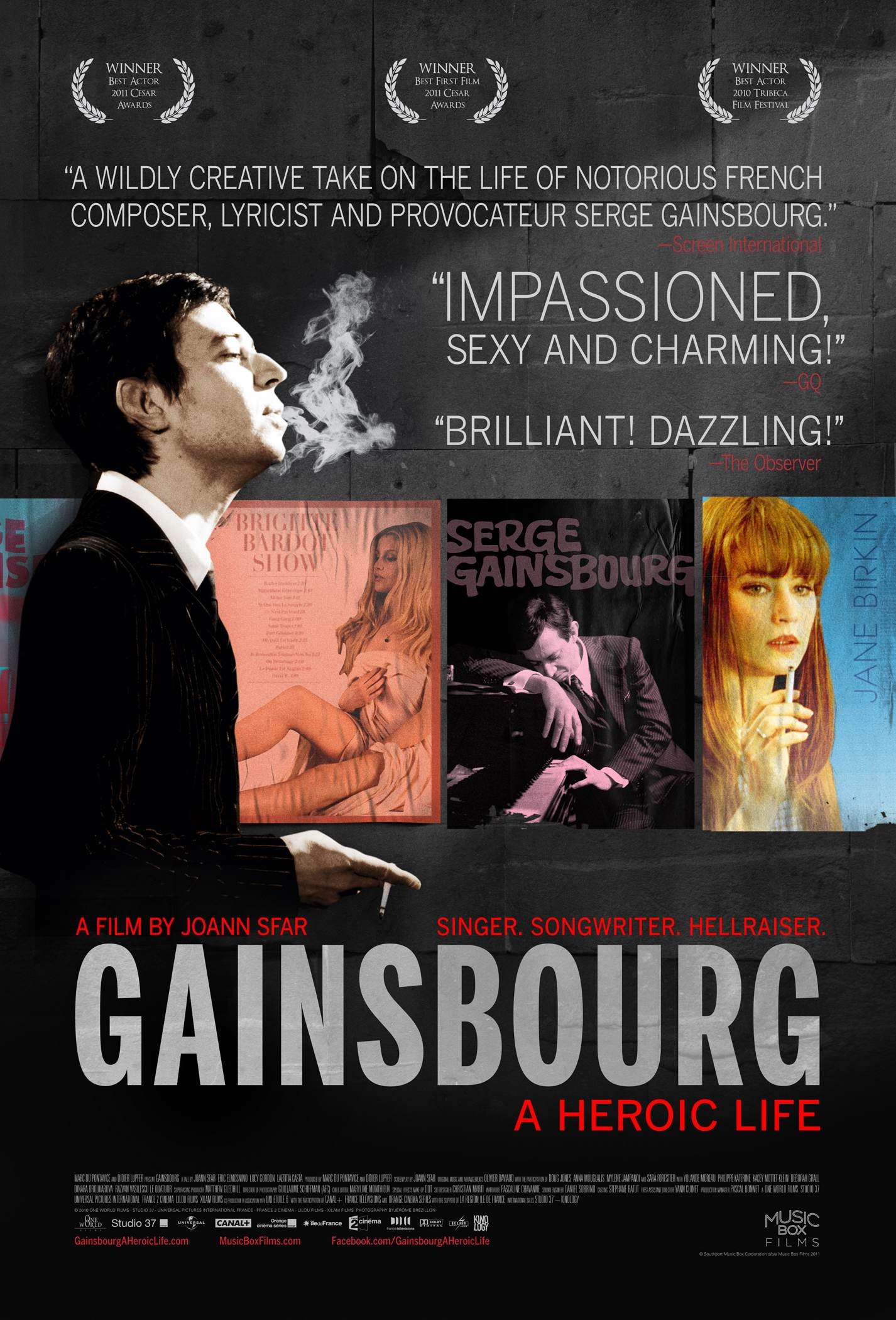Serge Gainsbourg Vie Héroïque 5 Of 5 Mega Sized Movie Poster Image Imp Awards
