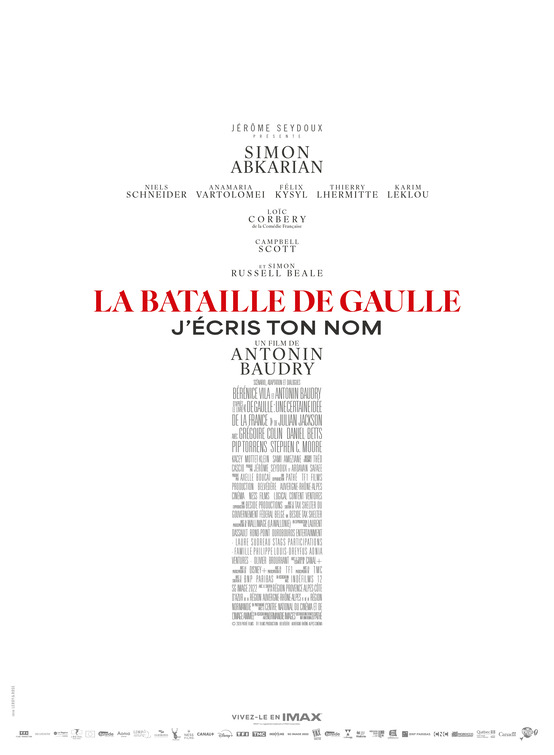 La bataille de Gaulle: J'écris ton nom Movie Poster