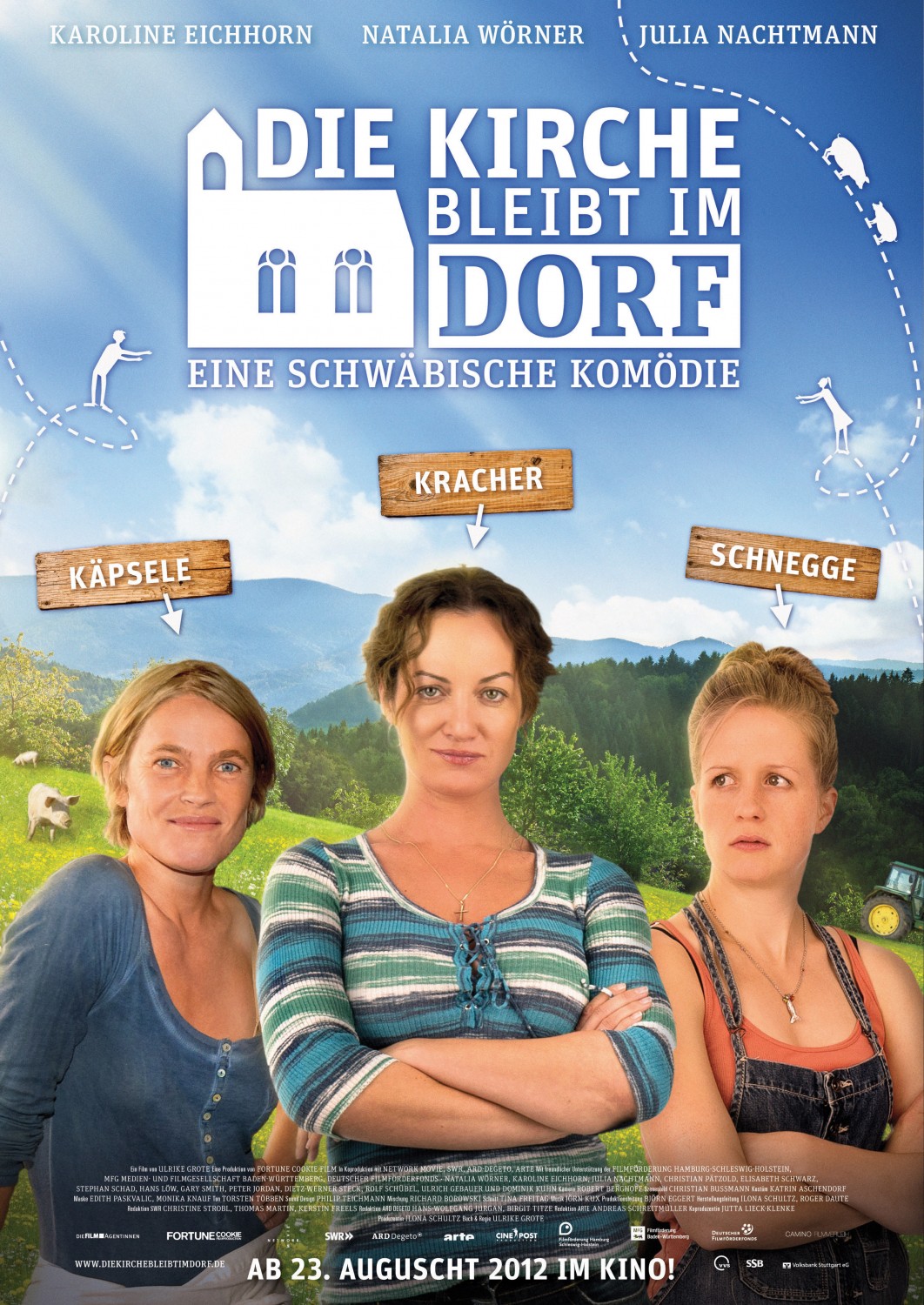 Extra Large Movie Poster Image for Die Kirche bleibt im Dorf 