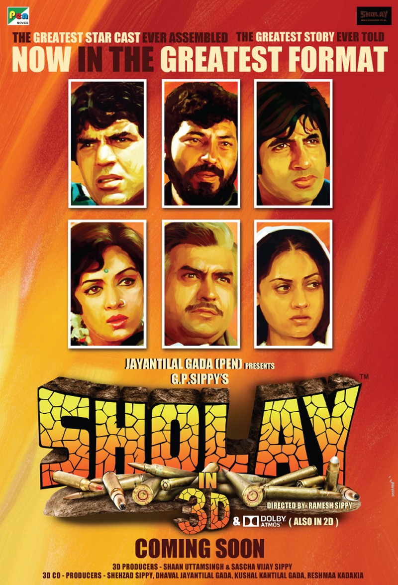 Extra Large Movie Poster Image for Sholay (#8 of 9)