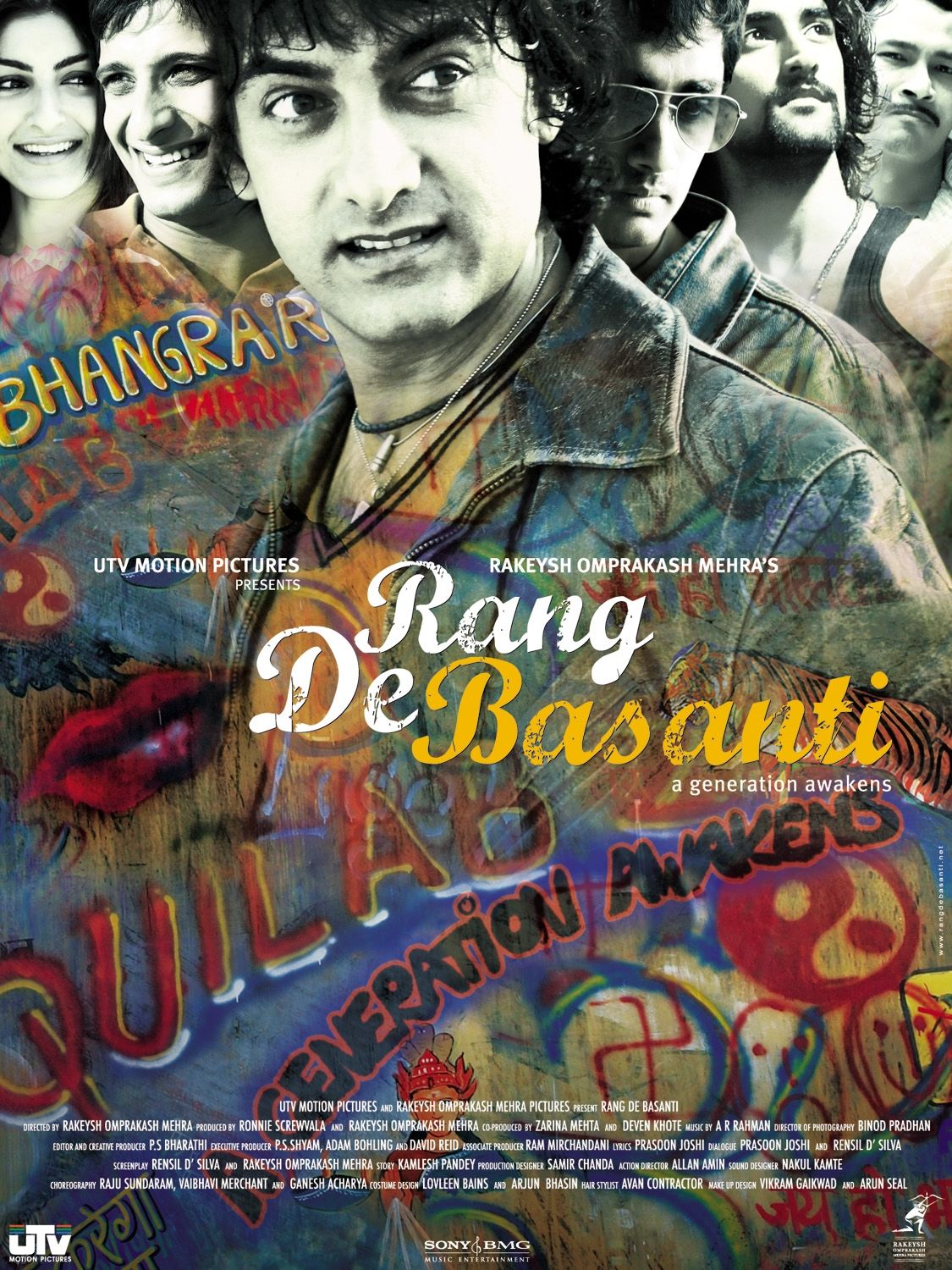 Extra Large Movie Poster Image for Rang De Basanti (#2 of 6)