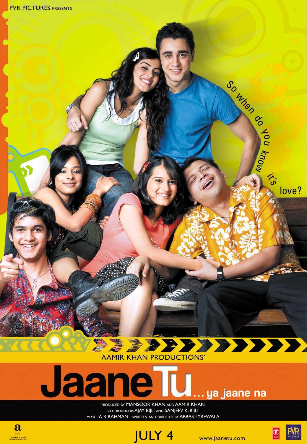 Extra Large Movie Poster Image for Jaane Tu Ya Jaane Na (#6 of 9)