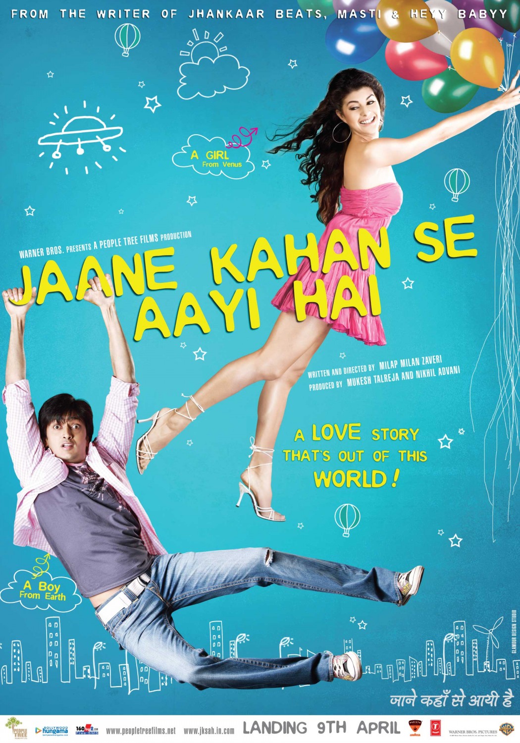 Extra Large Movie Poster Image for Jaane Kahan Se Aayi Hai (#3 of 5)