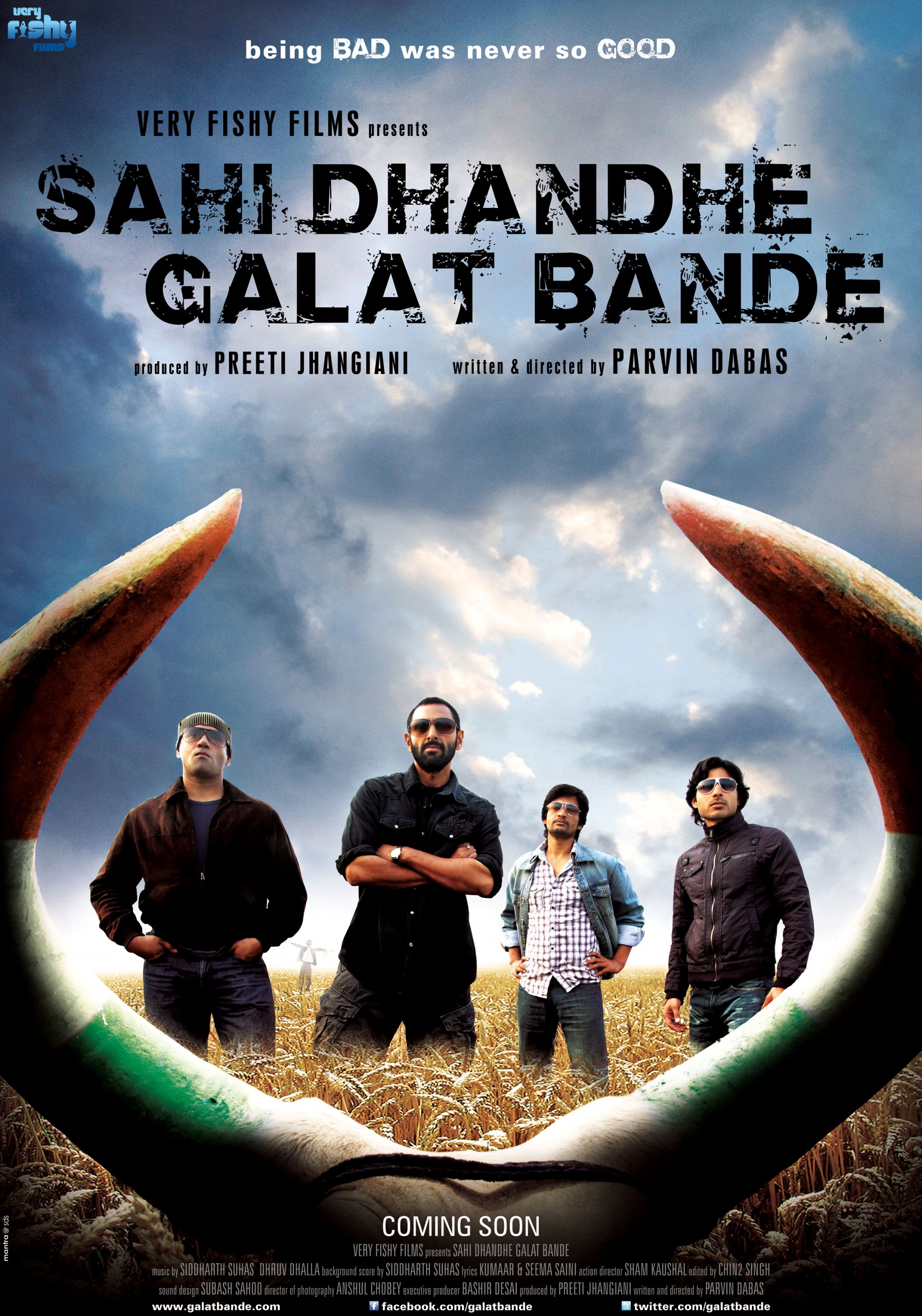 Mega Sized Movie Poster Image for Sahi Dhandhe Galat Bande 