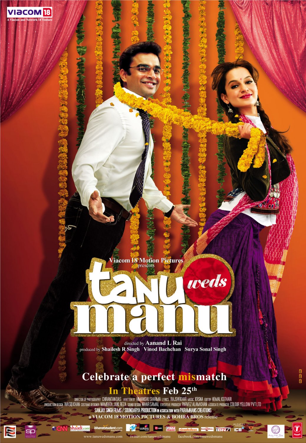 Extra Large Movie Poster Image for Tanu Weds Manu (#2 of 2)