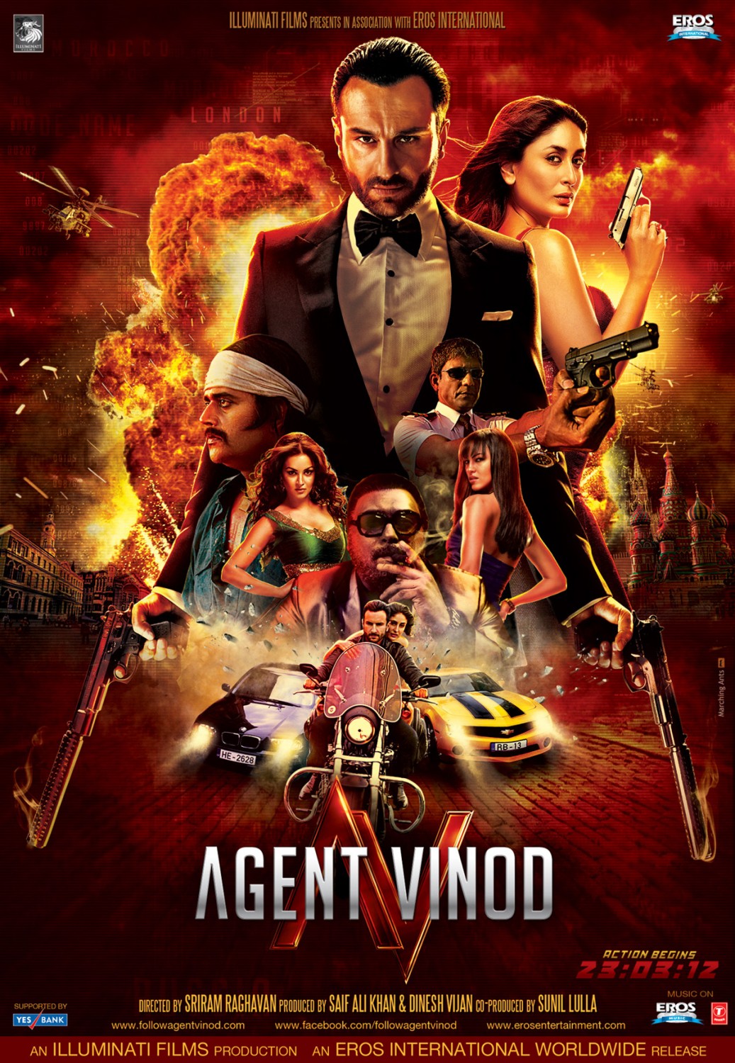 Extra Large Movie Poster Image for Agent Vinod (#3 of 9)