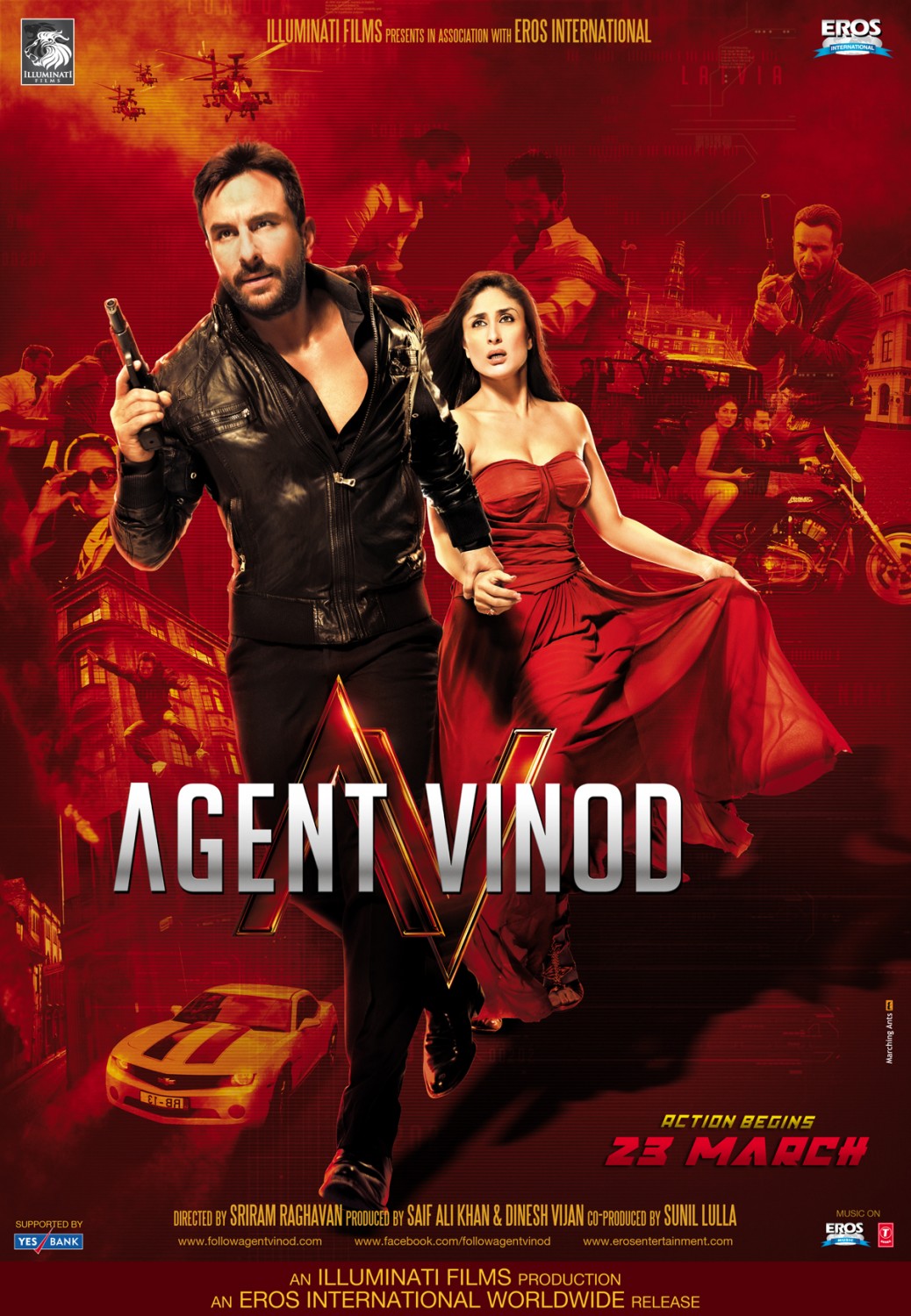 Extra Large Movie Poster Image for Agent Vinod (#7 of 9)