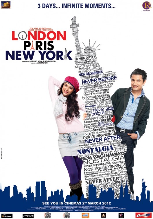 london paris new york poster