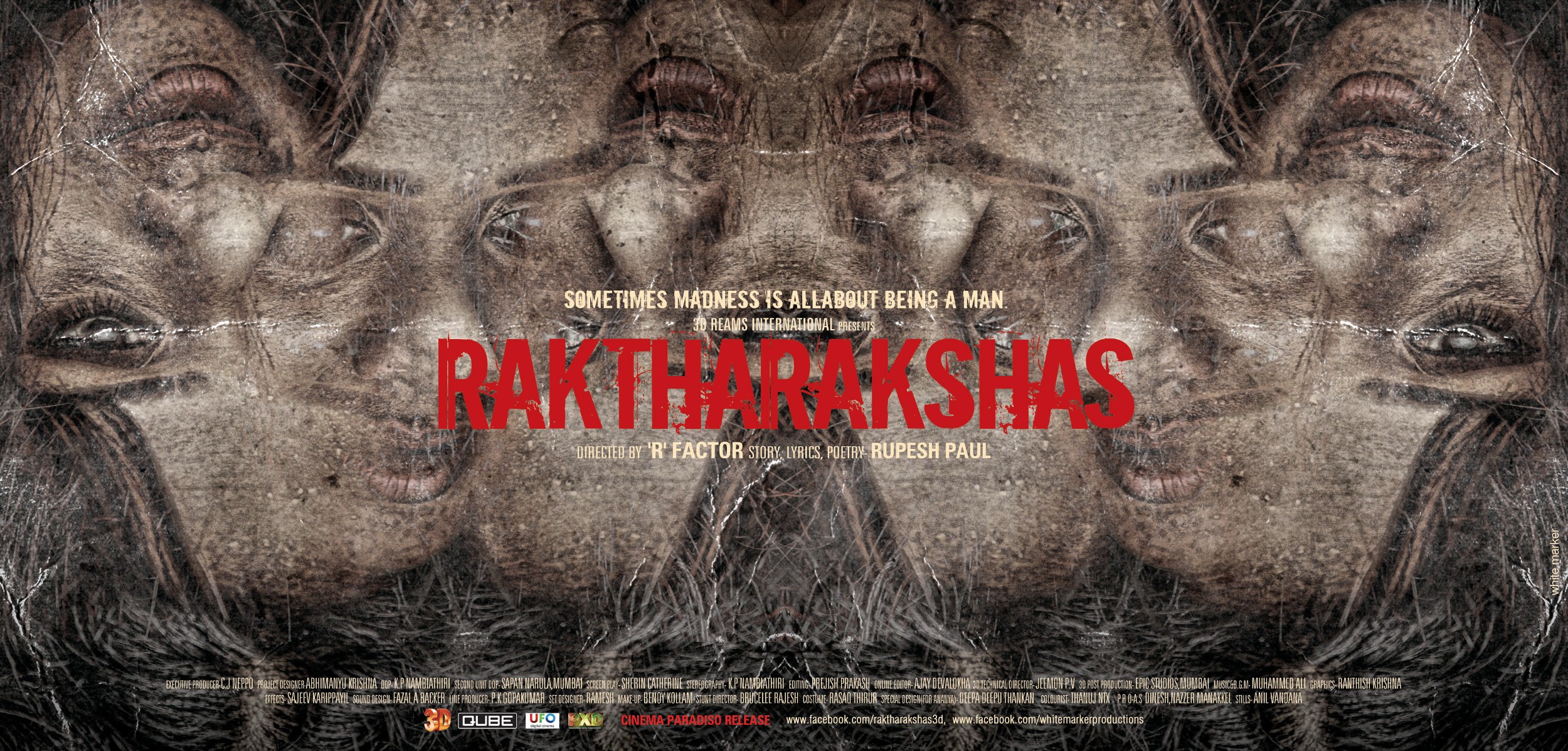 Mega Sized Movie Poster Image for Raktha Rakshas 3D (#9 of 10)