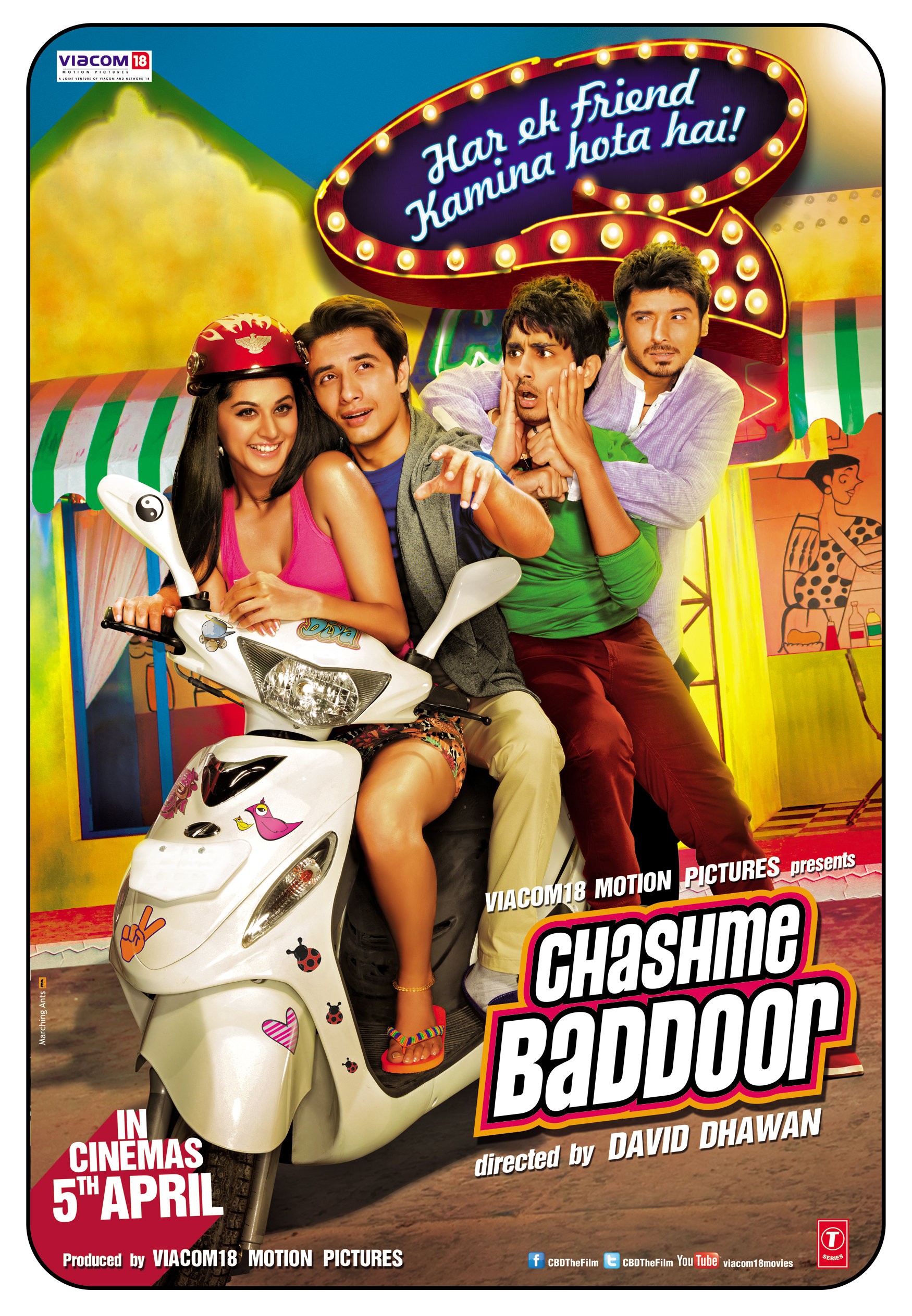 Mega Sized Movie Poster Image for Chashme Baddoor (#1 of 7)