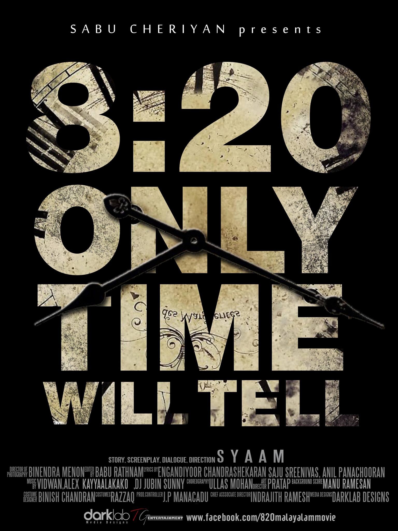 Mega Sized Movie Poster Image for 8:20 (#1 of 3)