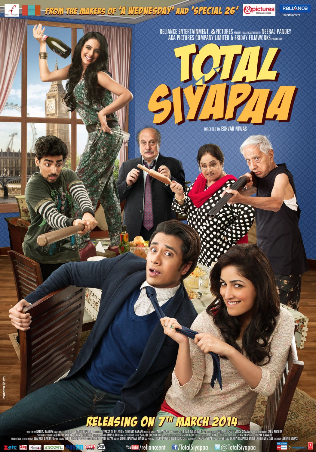 Extra Large Movie Poster Image for Total Siyapaa (#1 of 2)