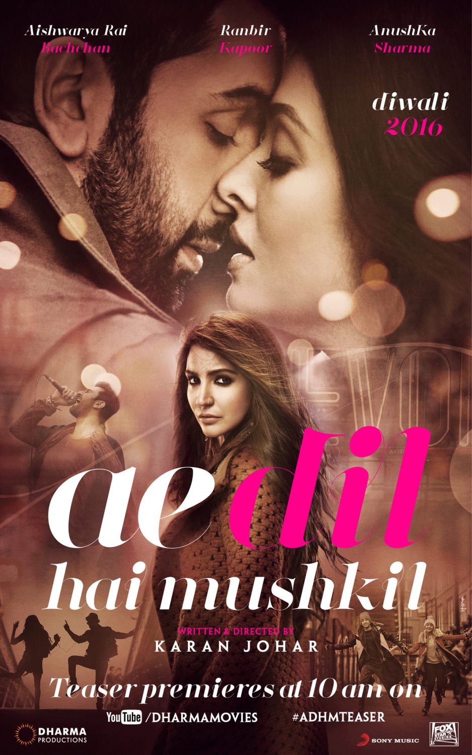 Extra Large Movie Poster Image for Ae Dil Hai Mushkil 