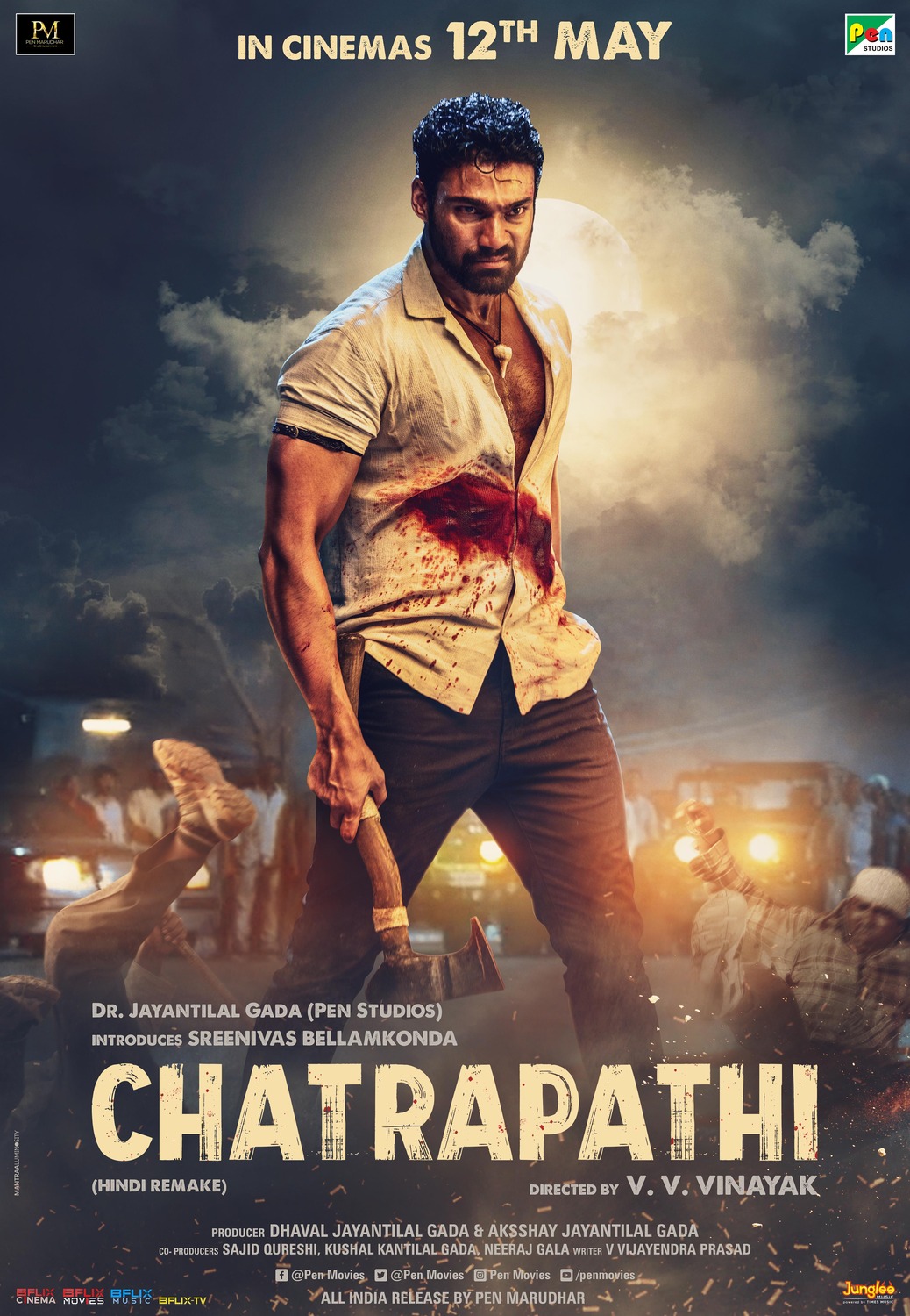 Extra Large Movie Poster Image for Chatrapathi (#3 of 5)