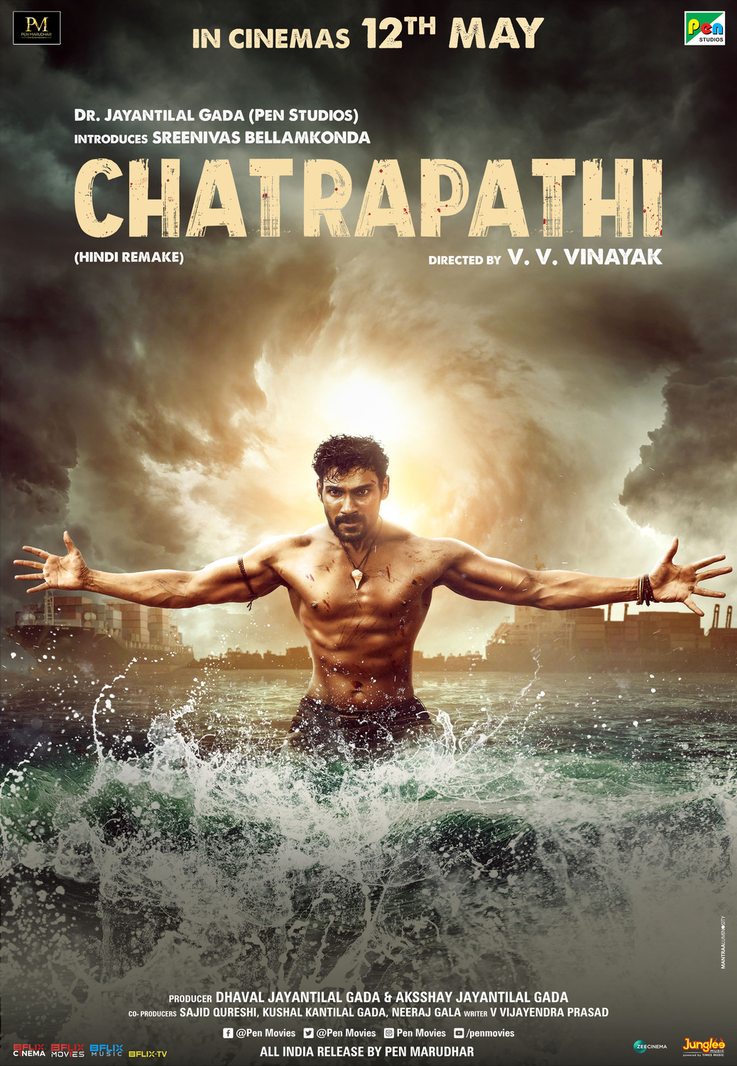 Extra Large Movie Poster Image for Chatrapathi (#1 of 5)