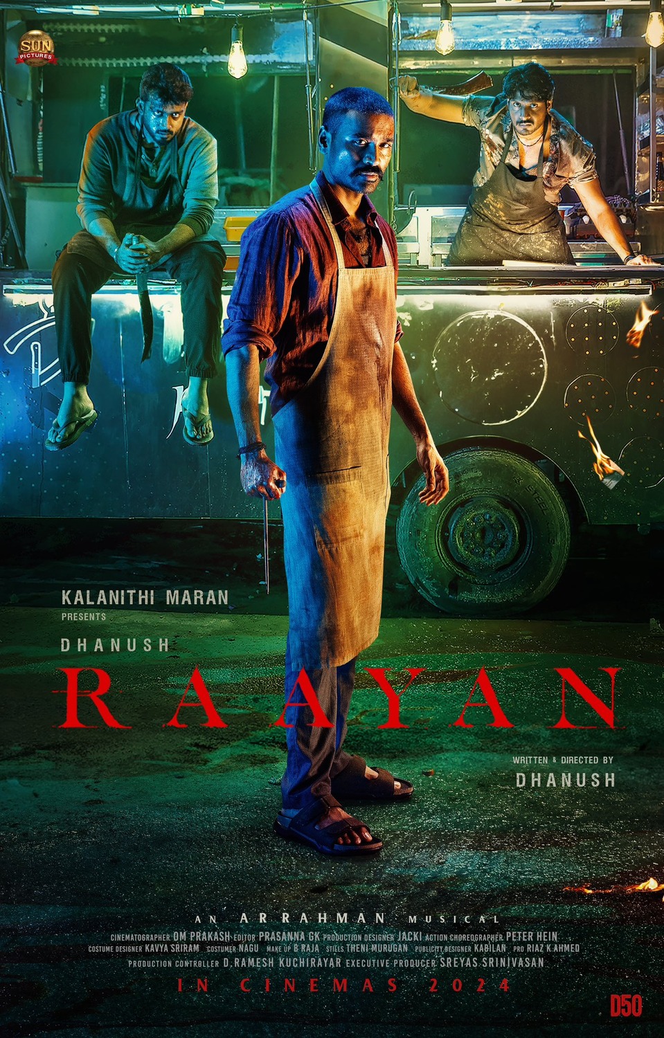 Extra Large Movie Poster Image for Raayan 