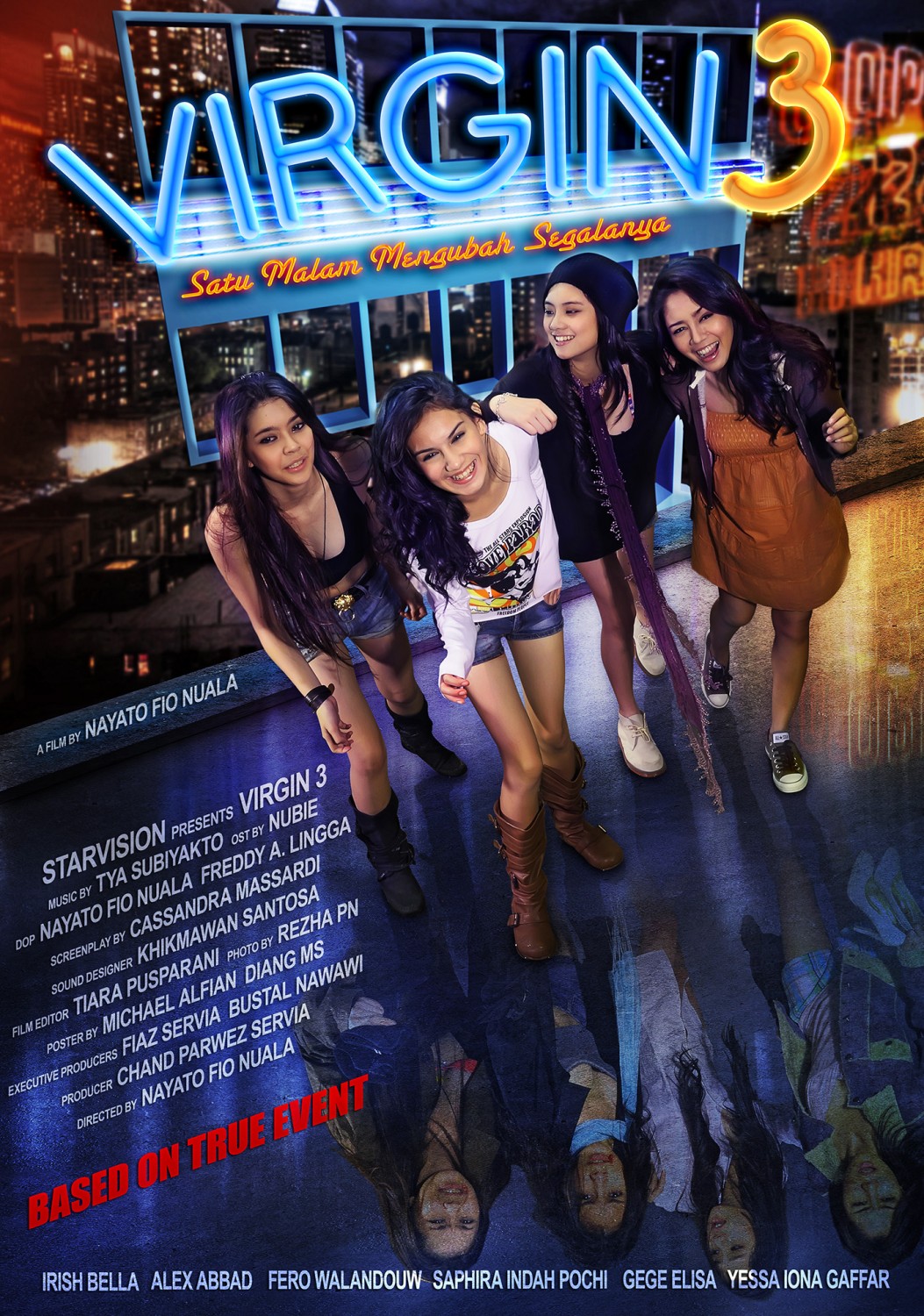 Extra Large Movie Poster Image for Virgin 3: Satu malam mengubah segalanya 