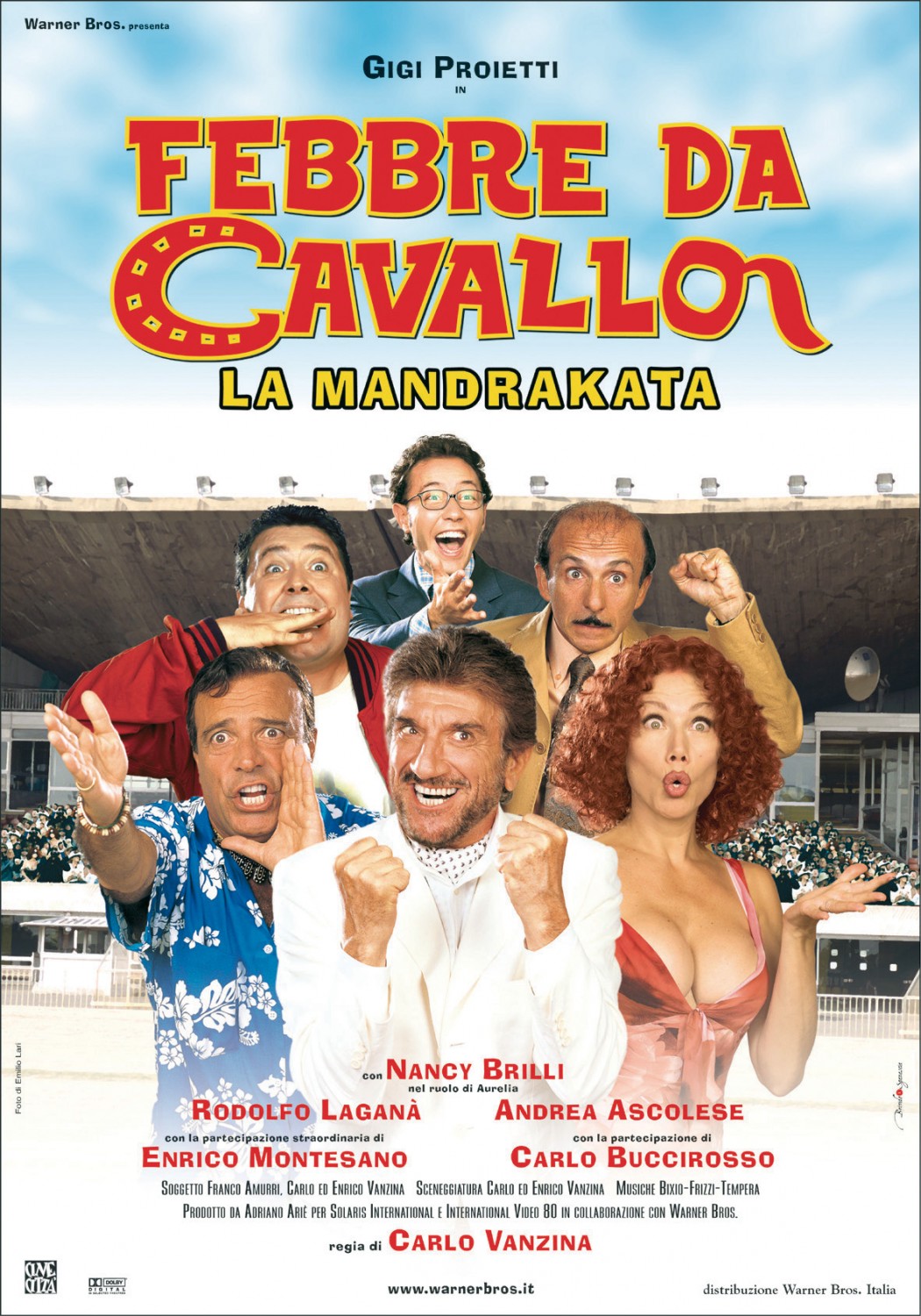 Extra Large Movie Poster Image for Febbre da cavallo - La mandrakata 