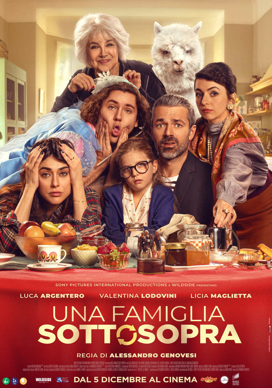 Extra Large Movie Poster Image for Una Famiglia Sottosopra 