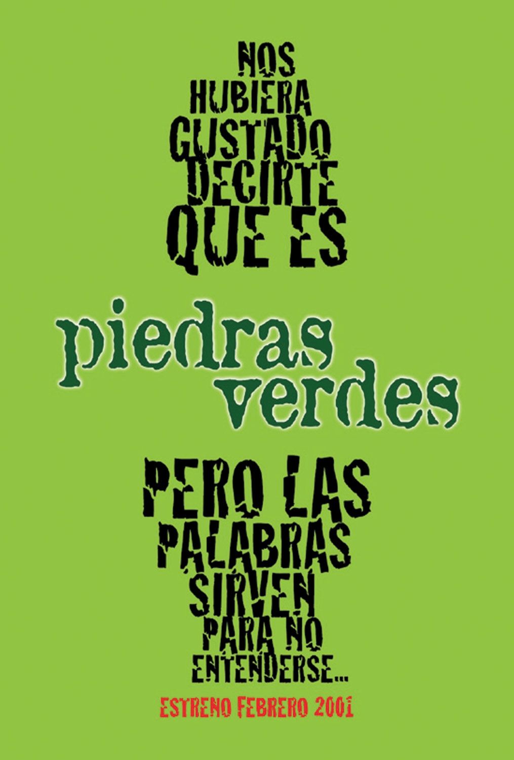 Extra Large Movie Poster Image for Piedras verdes 