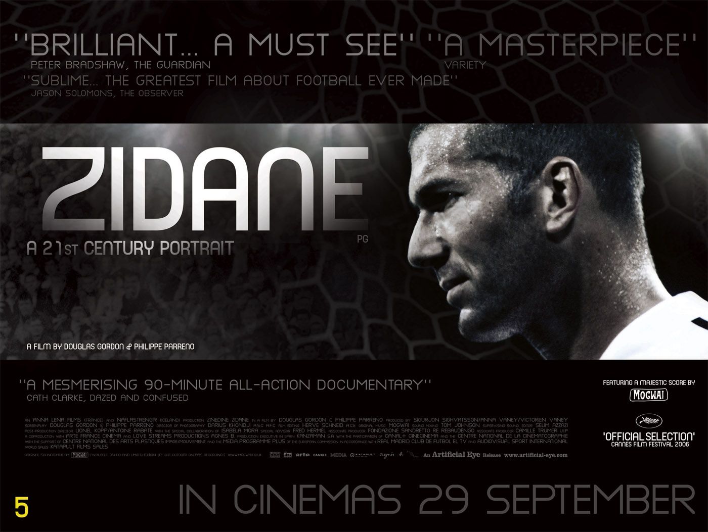 Extra Large Movie Poster Image for Zidane: A 21st Century Portrait (#1 of 2)