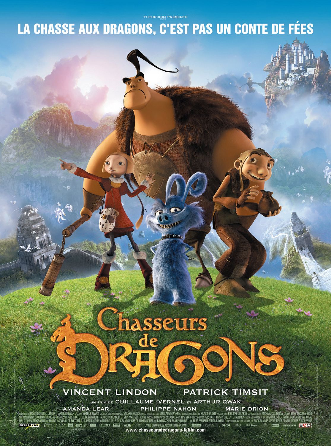 Extra Large Movie Poster Image for Chasseurs de dragons 
