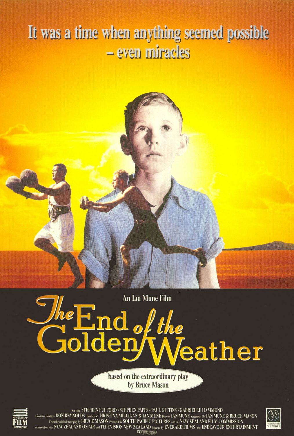 Extra Large Movie Poster Image for The End of the Golden Weather 