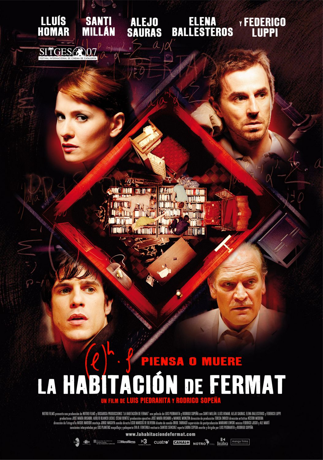 Extra Large Movie Poster Image for La habitación de Fermat (#1 of 2)