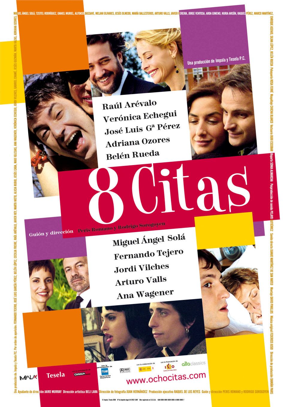 Extra Large Movie Poster Image for 8 citas 