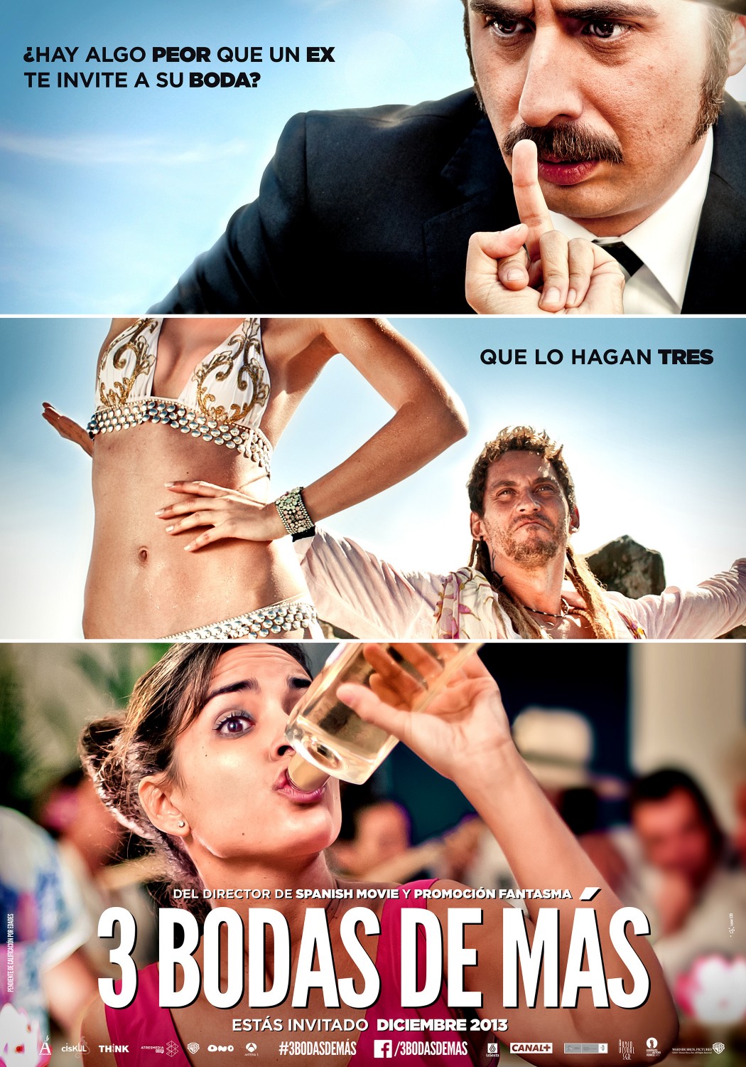 Extra Large Movie Poster Image for Tres bodas de más (#2 of 20)
