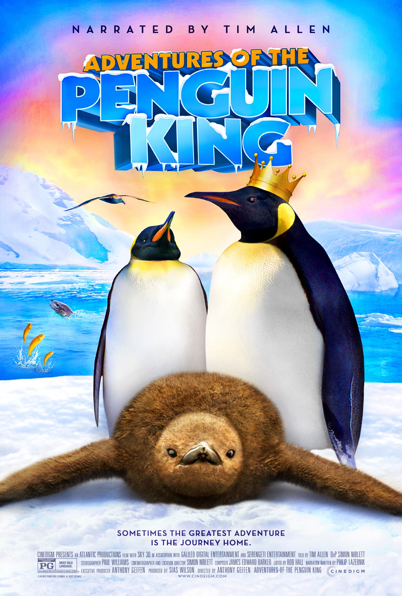 Mega Sized Movie Poster Image for The Penguin King 3D