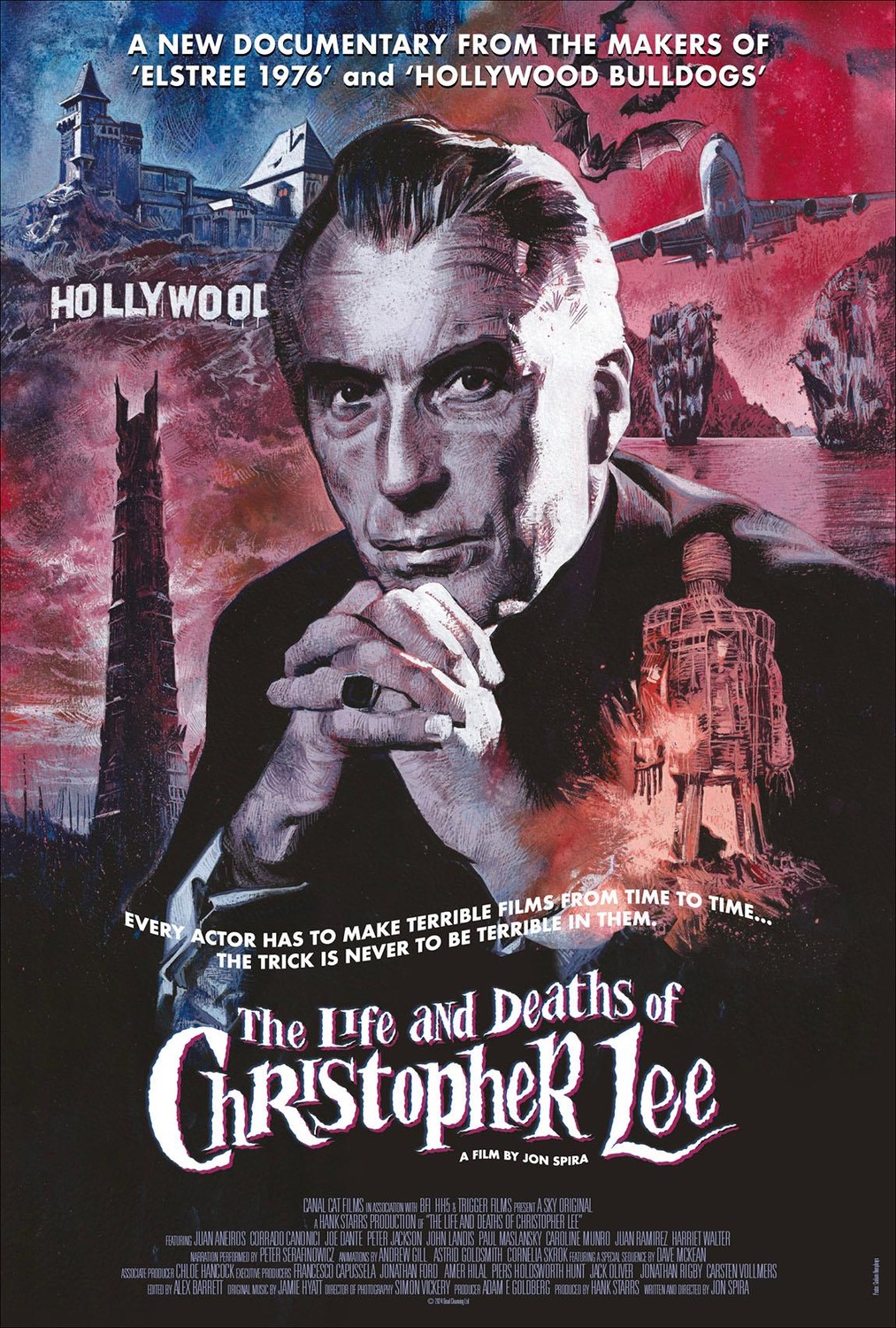 Extra Large Movie Poster Image for The Life and Deaths of Christopher Lee 