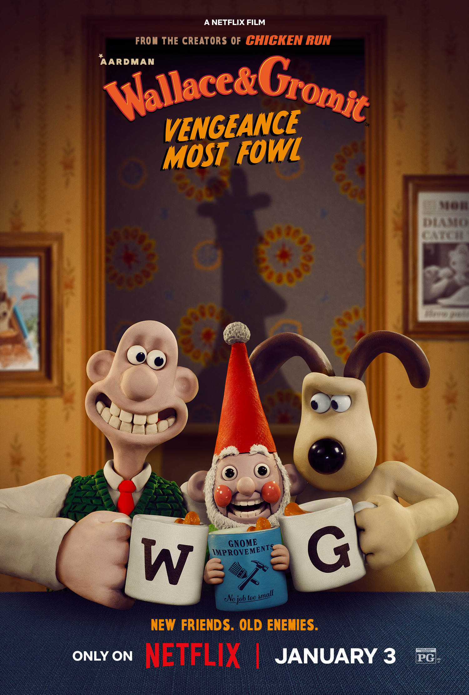 Mega Sized Movie Poster Image for Wallace & Gromit: Vengeance Most Fowl 