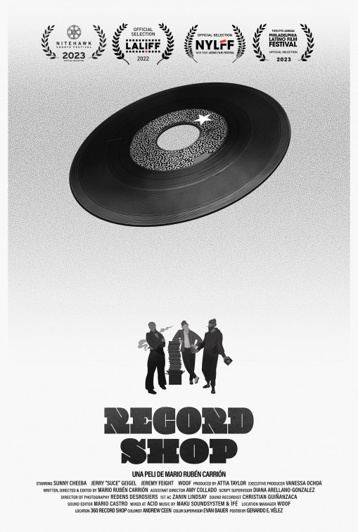 Record Shop Short Film Poster