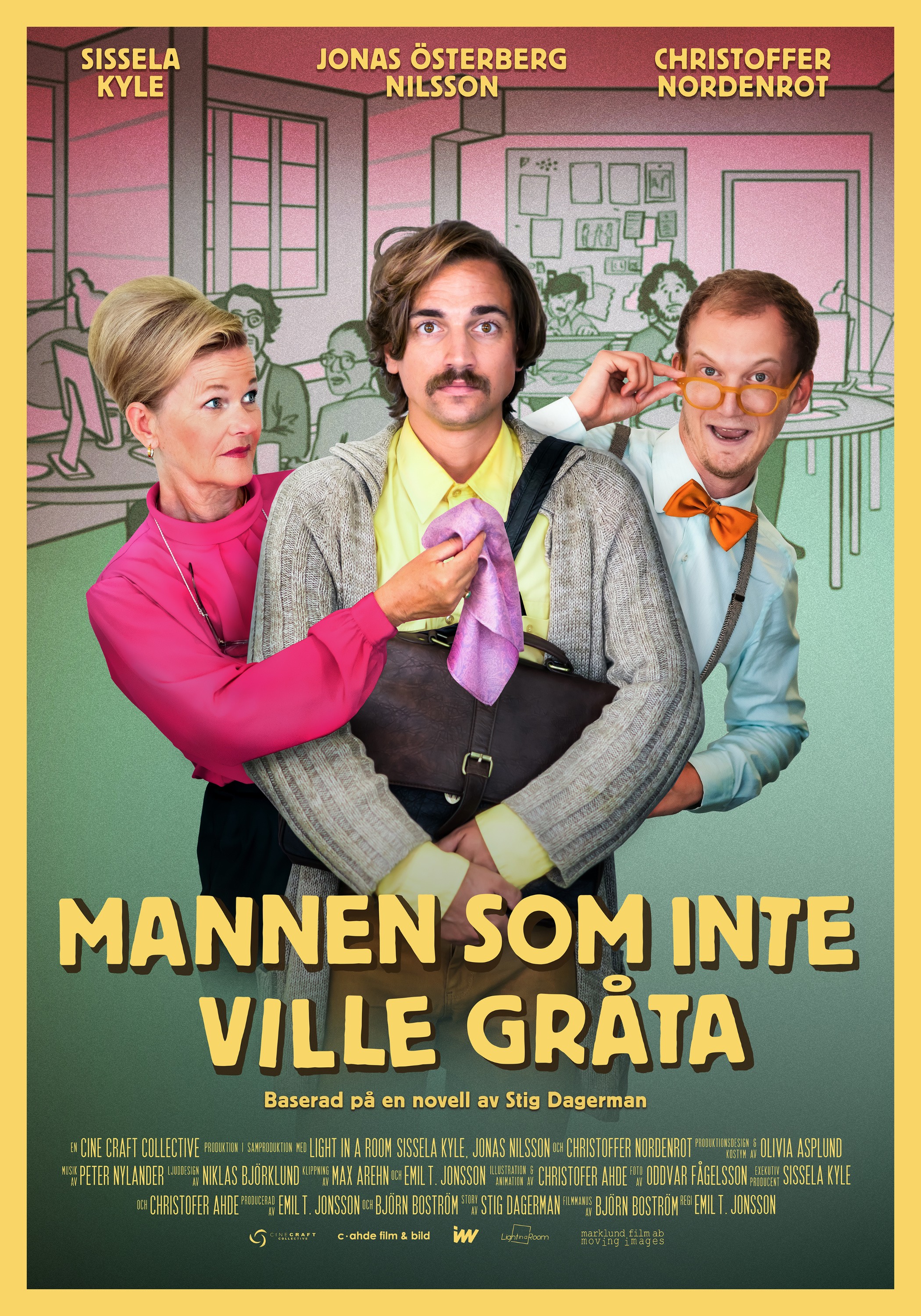 Mega Sized Movie Poster Image for Mannen som inte ville grta