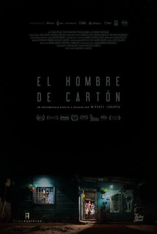 El hombre de cartn Short Film Poster