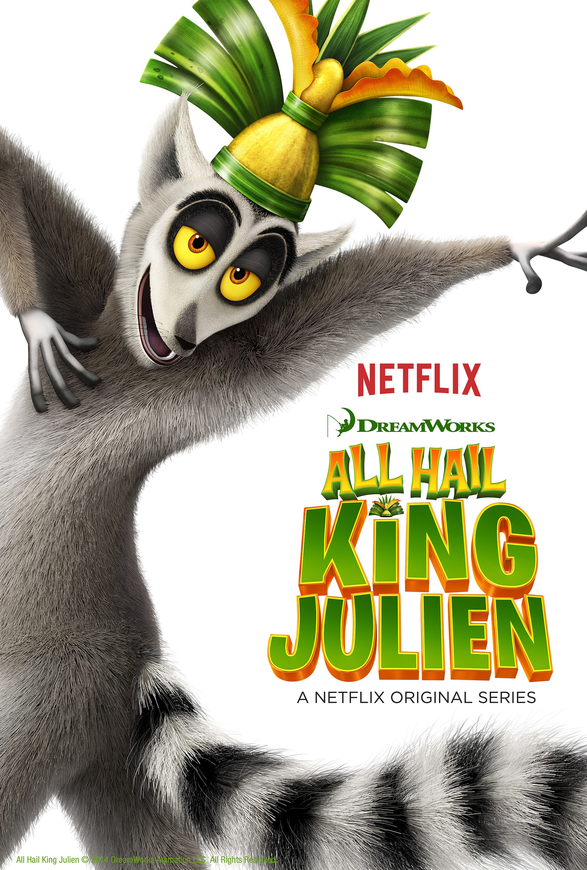 Mega Sized TV Poster Image for All Hail King Julien 