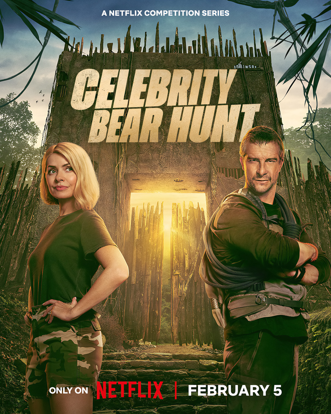 Extra Large TV Poster Image for Celebrity Bear Hunt 