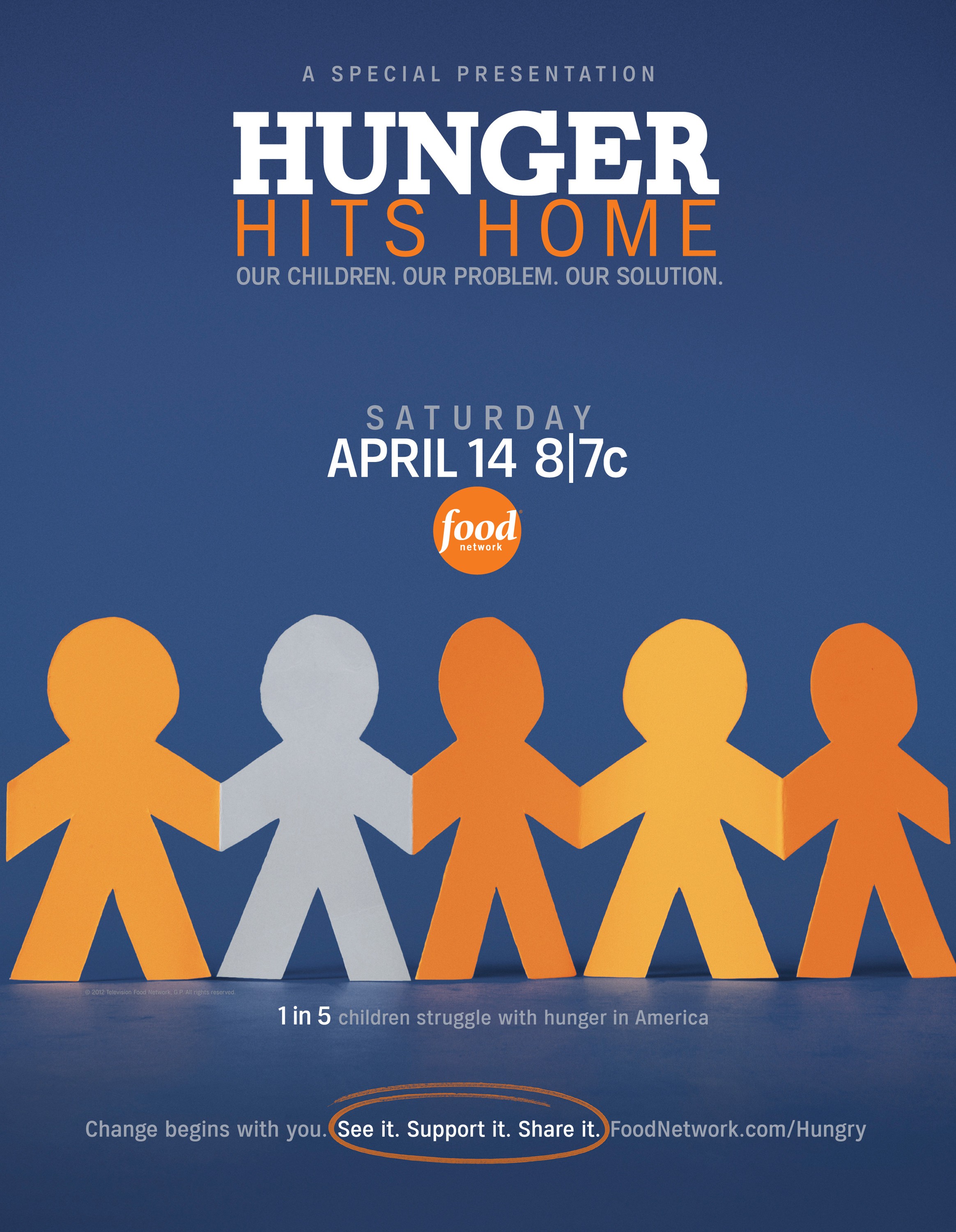 Mega Sized TV Poster Image for Hunger Hits Home 