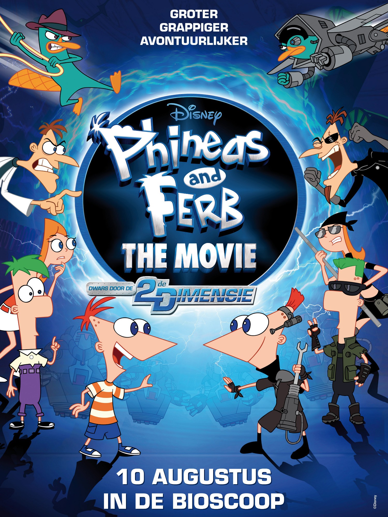 Mega Sized TV Poster Image for Phineas and Ferb: The Movie (#2 of 2)