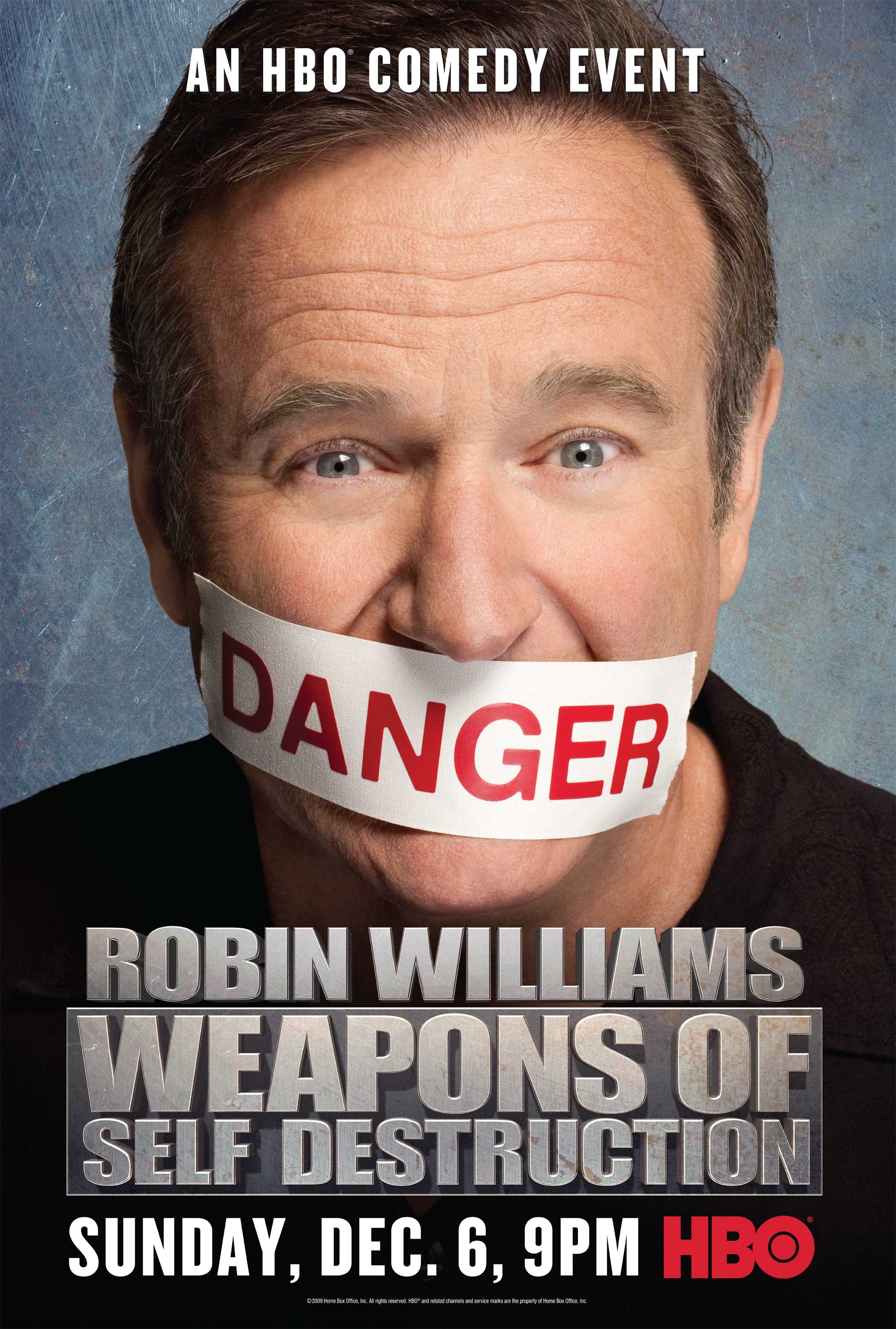 Mega Sized TV Poster Image for Robin Williams: Weapons of Self Destruction 