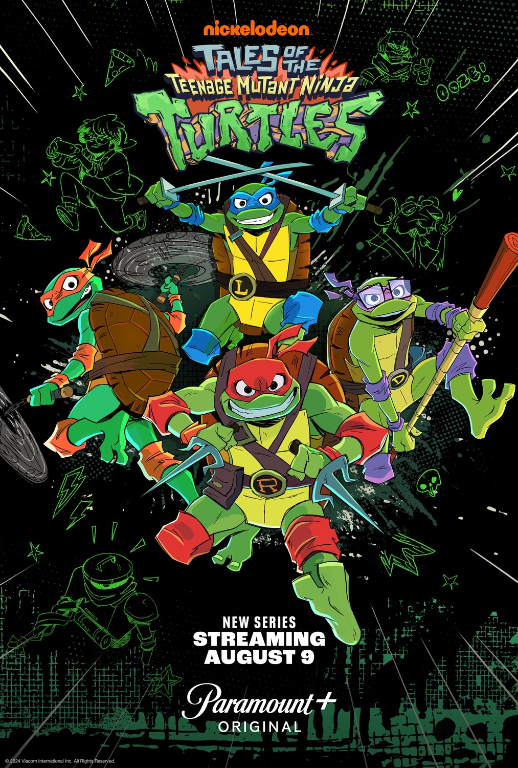 Extra Large TV Poster Image for Tales of the Teenage Mutant Ninja Turtles 
