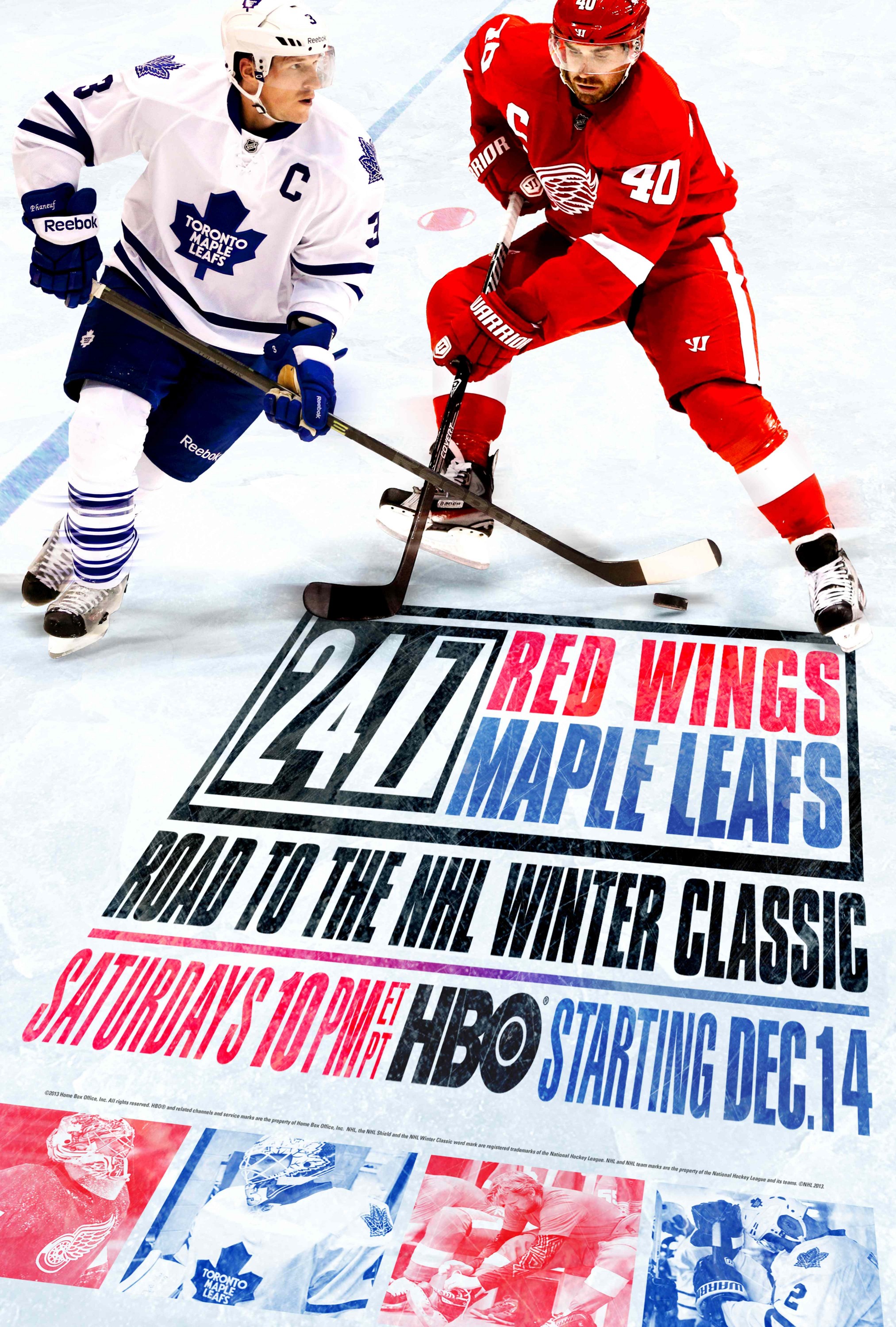 Mega Sized TV Poster Image for 24/7: Red Wings / Maple Leafs 