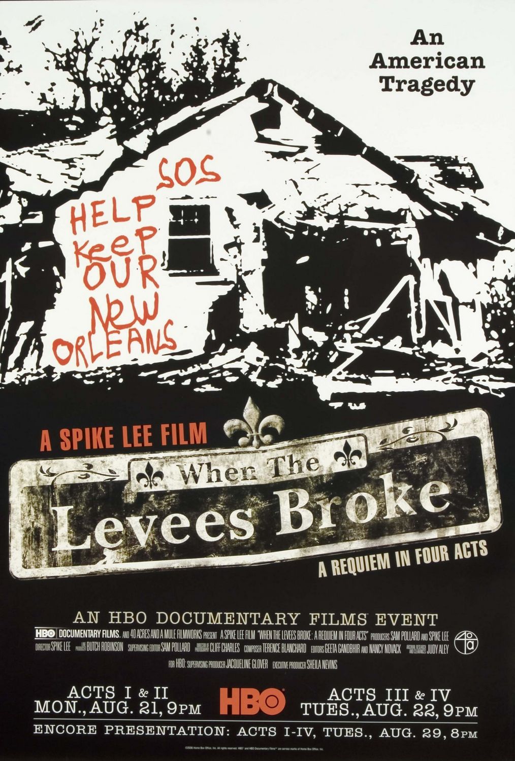 Extra Large TV Poster Image for When the Levees Broke: A Requiem in Four Acts 