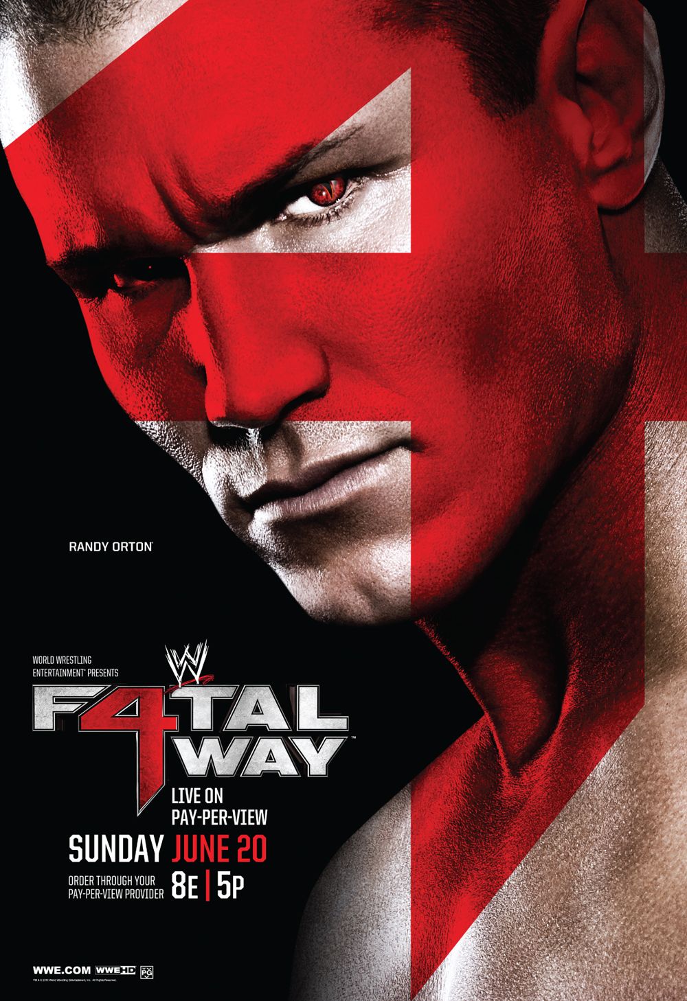 Extra Large TV Poster Image for WWE Fatal 4 Way 
