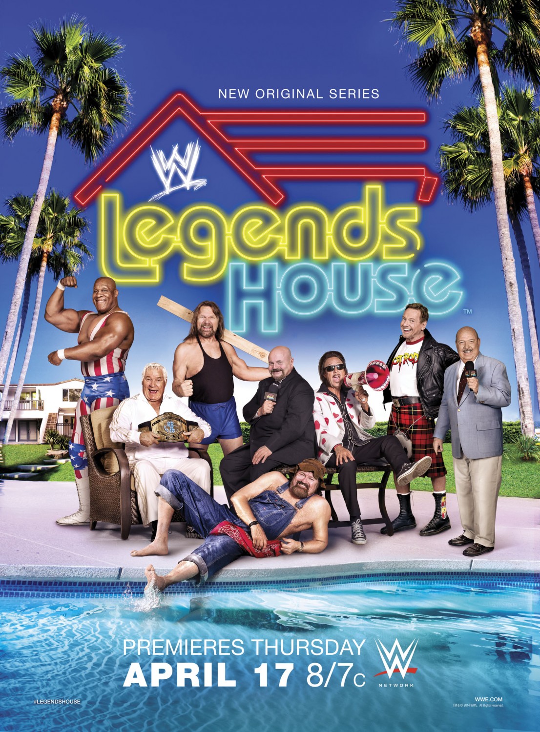 Extra Large TV Poster Image for WWE Legends House 