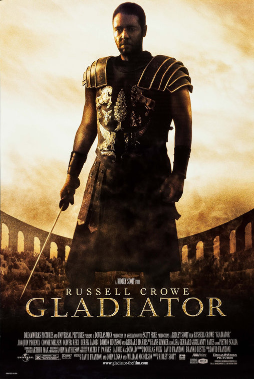 Gladiator poster courtesy of IMPAwards.com